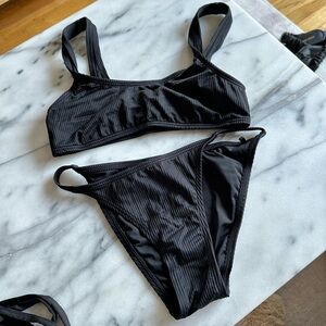 Calvin Klein black ripped bathing suit